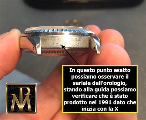 inserire numero seriale rolex